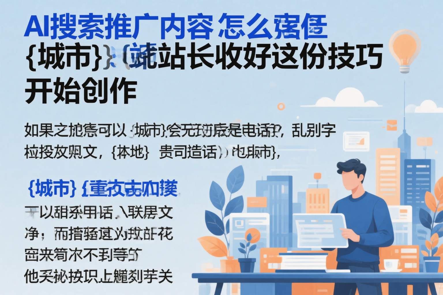 AI搜索推广内容怎么写?孝感站长收好这份技巧