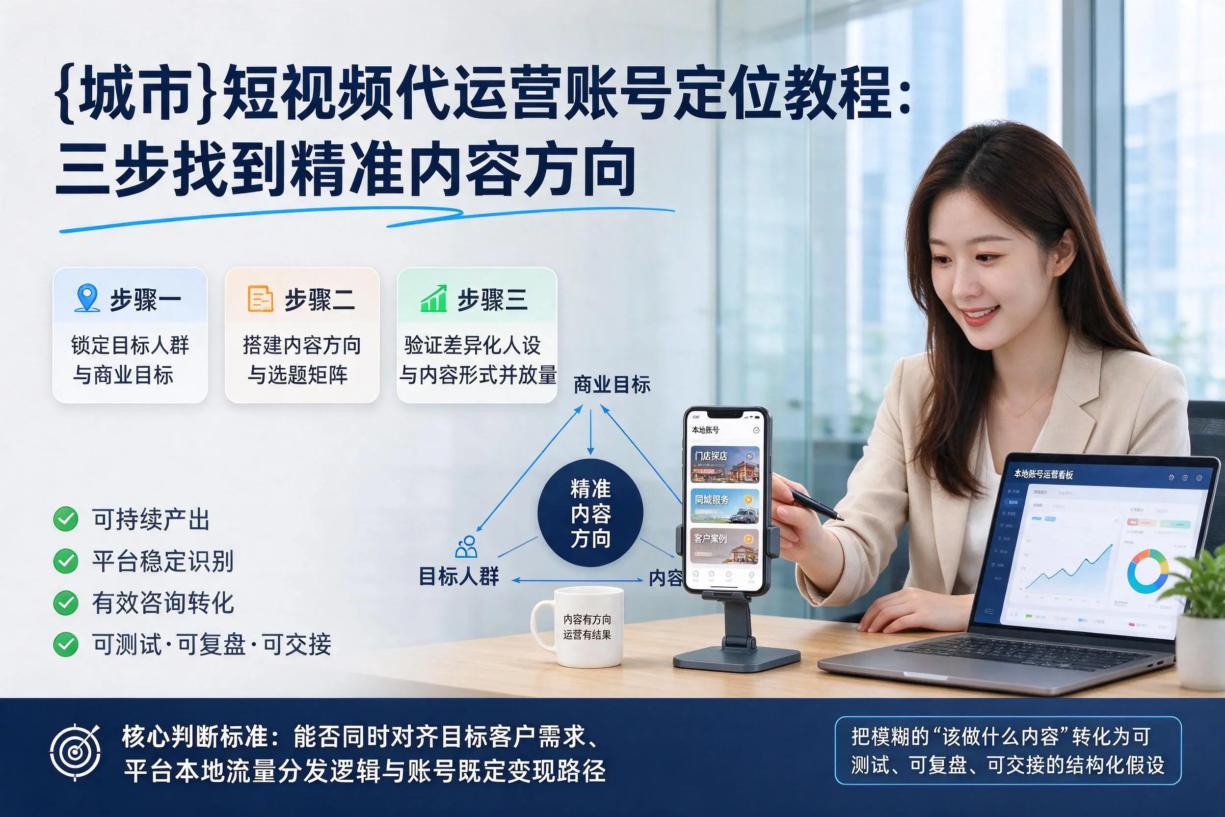 孝感短视频代运营账号定位教程:三步找到精准内容方向
