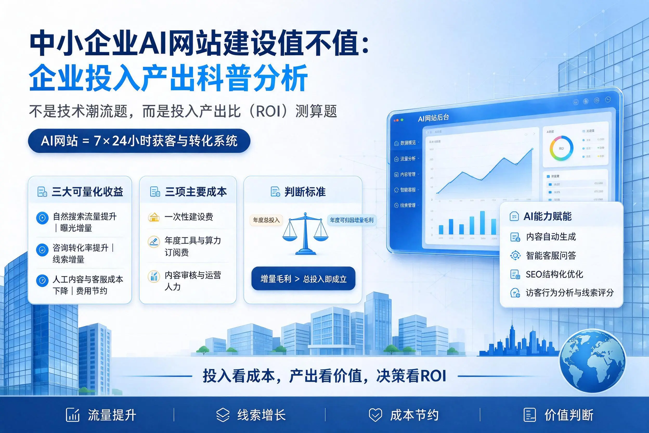 中小企业AI网站建设值不值:孝感企业投入产出科普分析