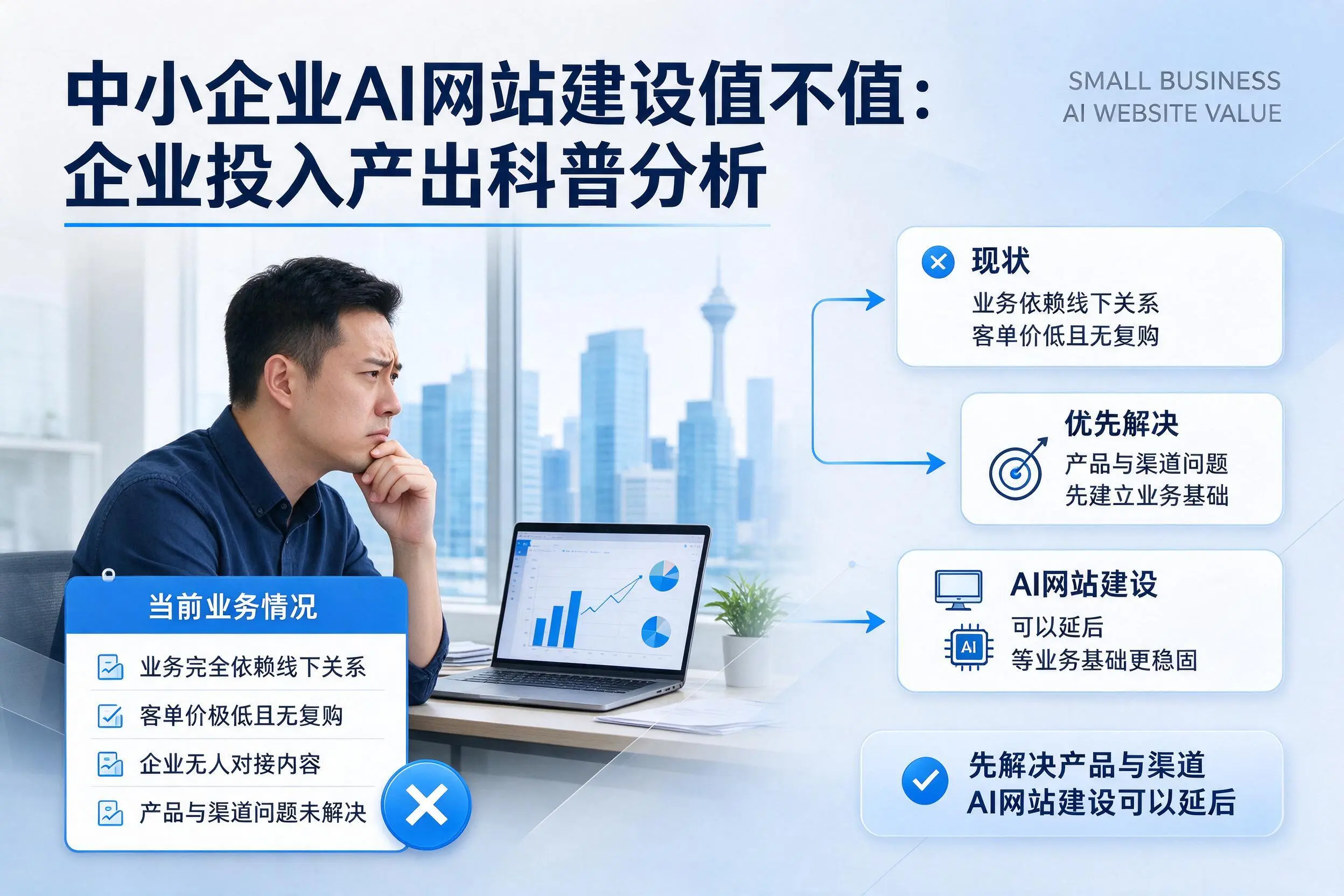 中小企业AI网站建设值不值:孝感企业投入产出科普分析