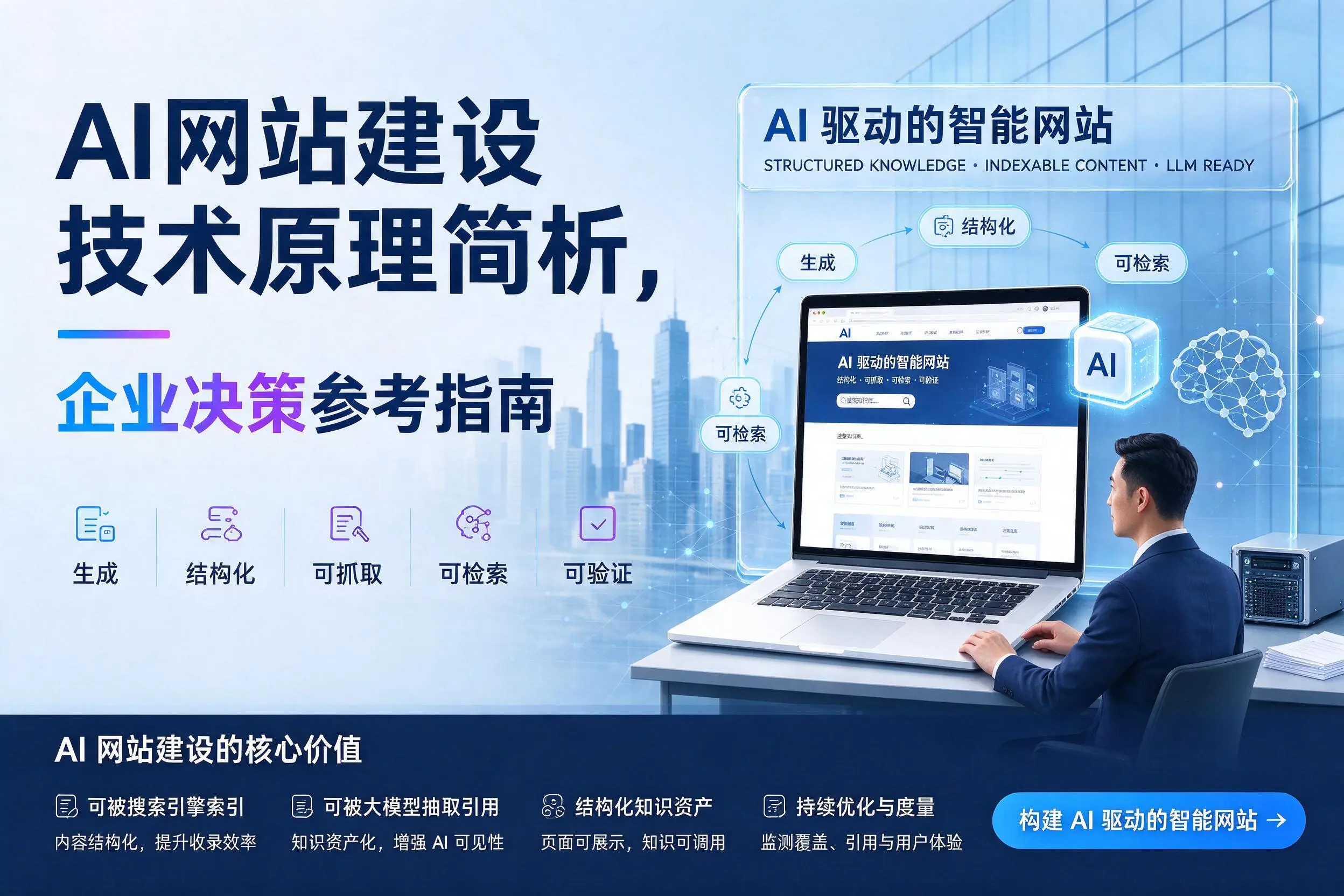 AI网站建设技术原理简析,孝感企业决策参考指南