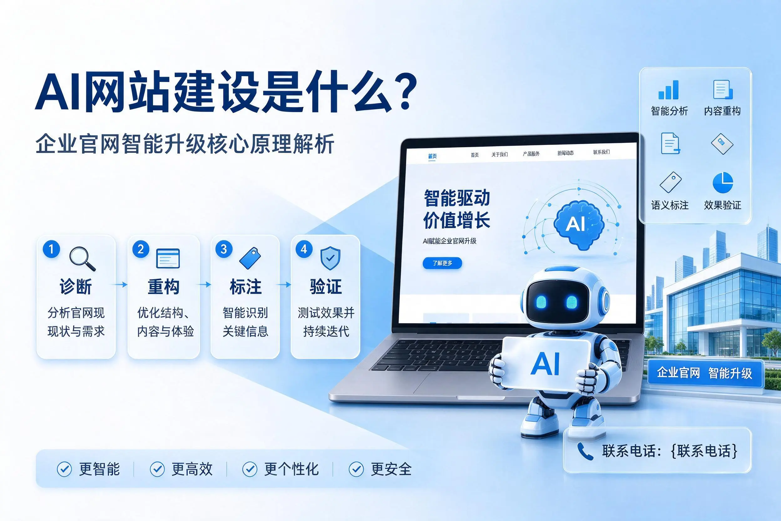 AI网站建设是什么?孝感企业官网智能升级核心原理解析