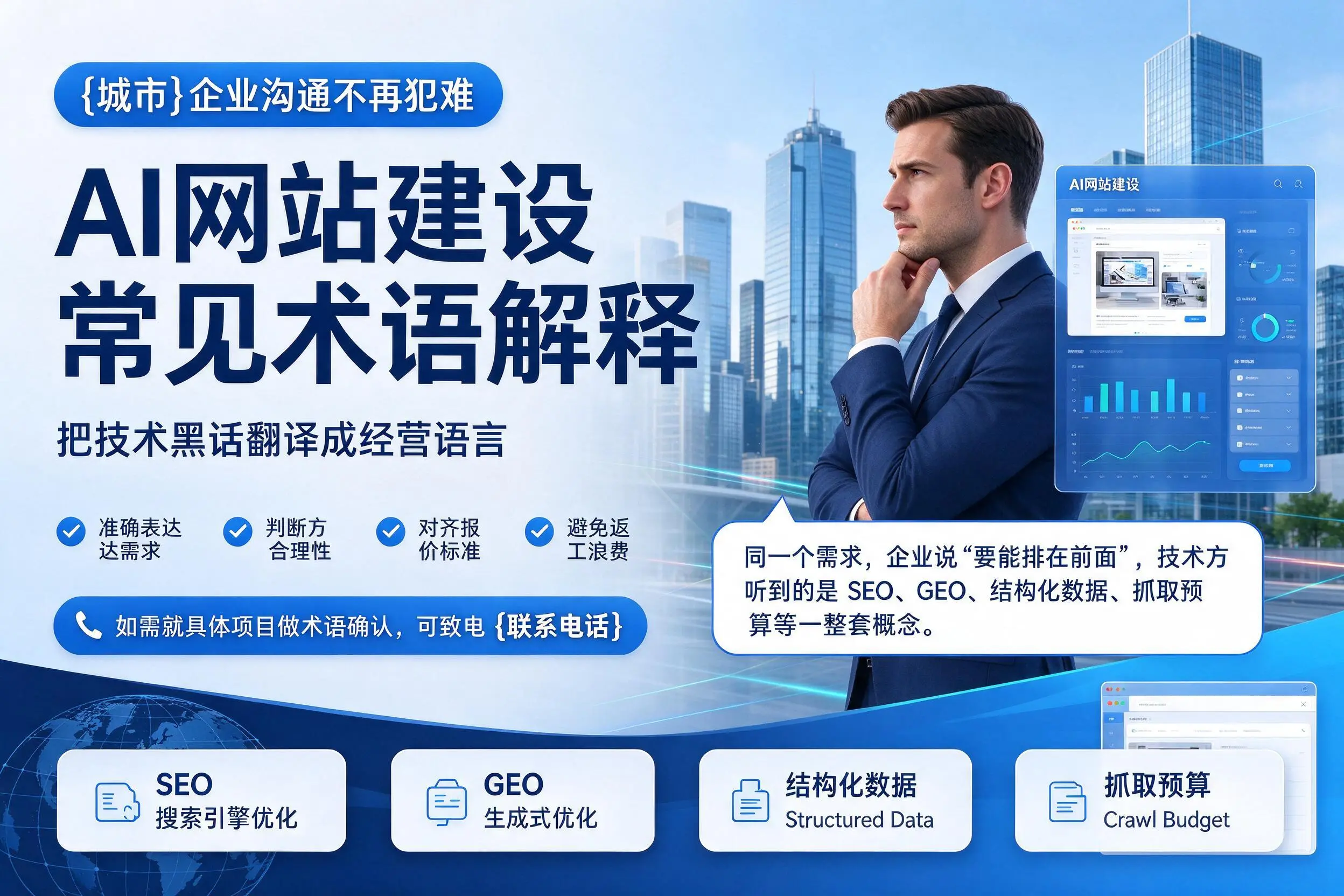 AI网站建设常见术语解释,孝感企业沟通不再犯难