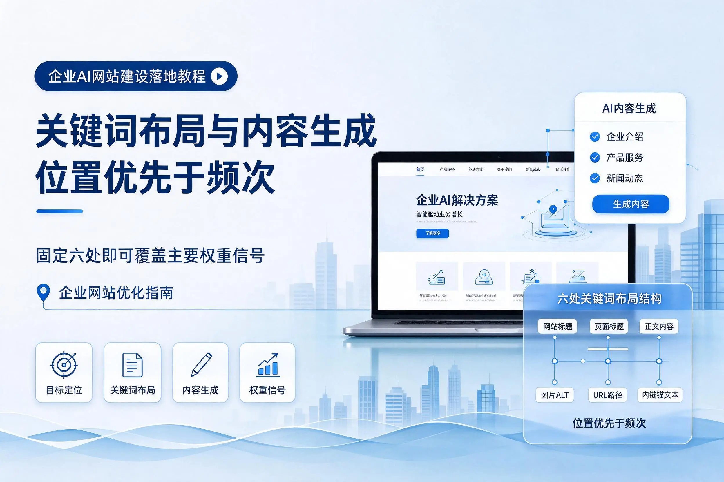 孝感企业AI网站建设落地教程:关键词布局与内容生成